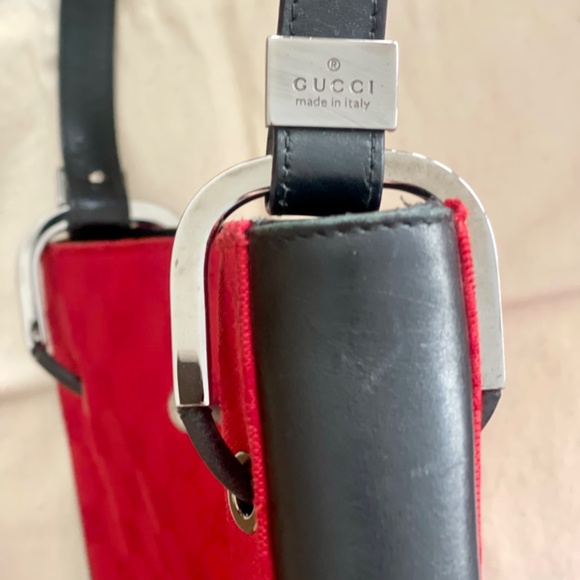 Gucci Authentic Monogram Drawstring Shoulder Bag - Picture 8 of 12